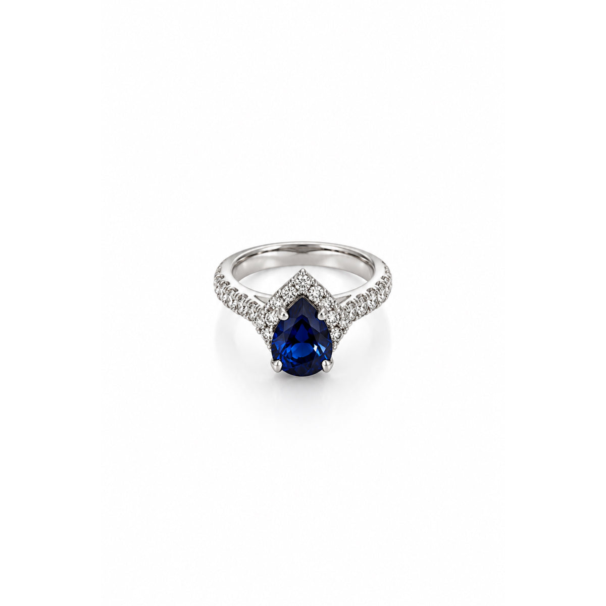 Anillo Óvalo Azul