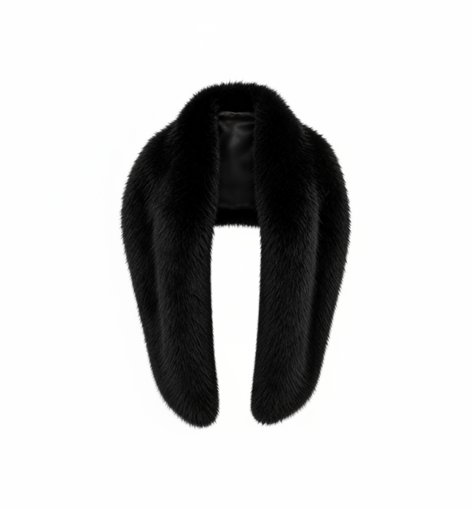 Capa Negra Peluche Renta