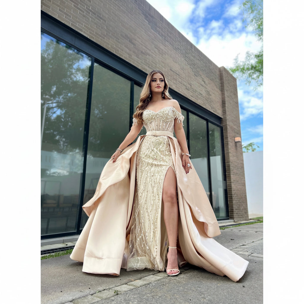 Princesa Brillos Champagne Renta