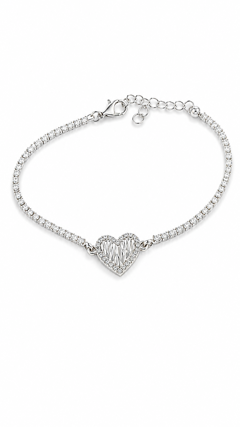 Brazalette Corazón Plata