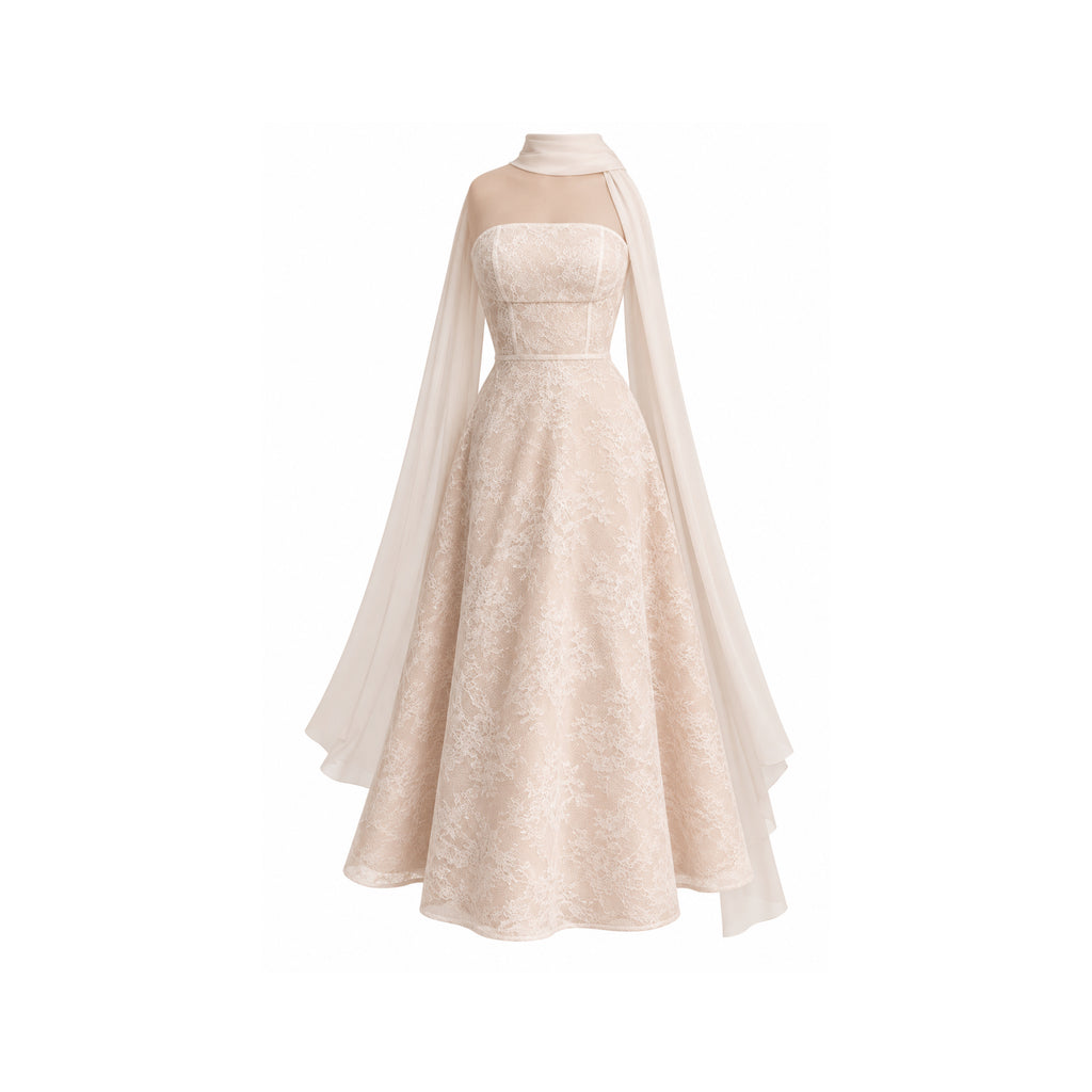 Vestido Encaje Kimy Renta