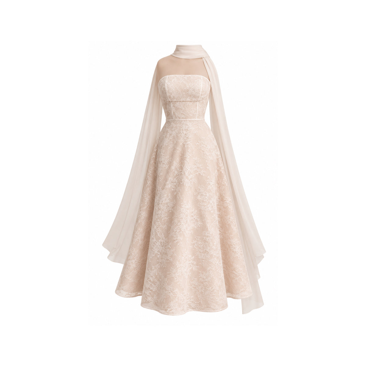 Vestido Encaje Kimy Renta