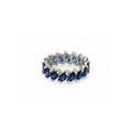 Anillo Esmeraldas Azules