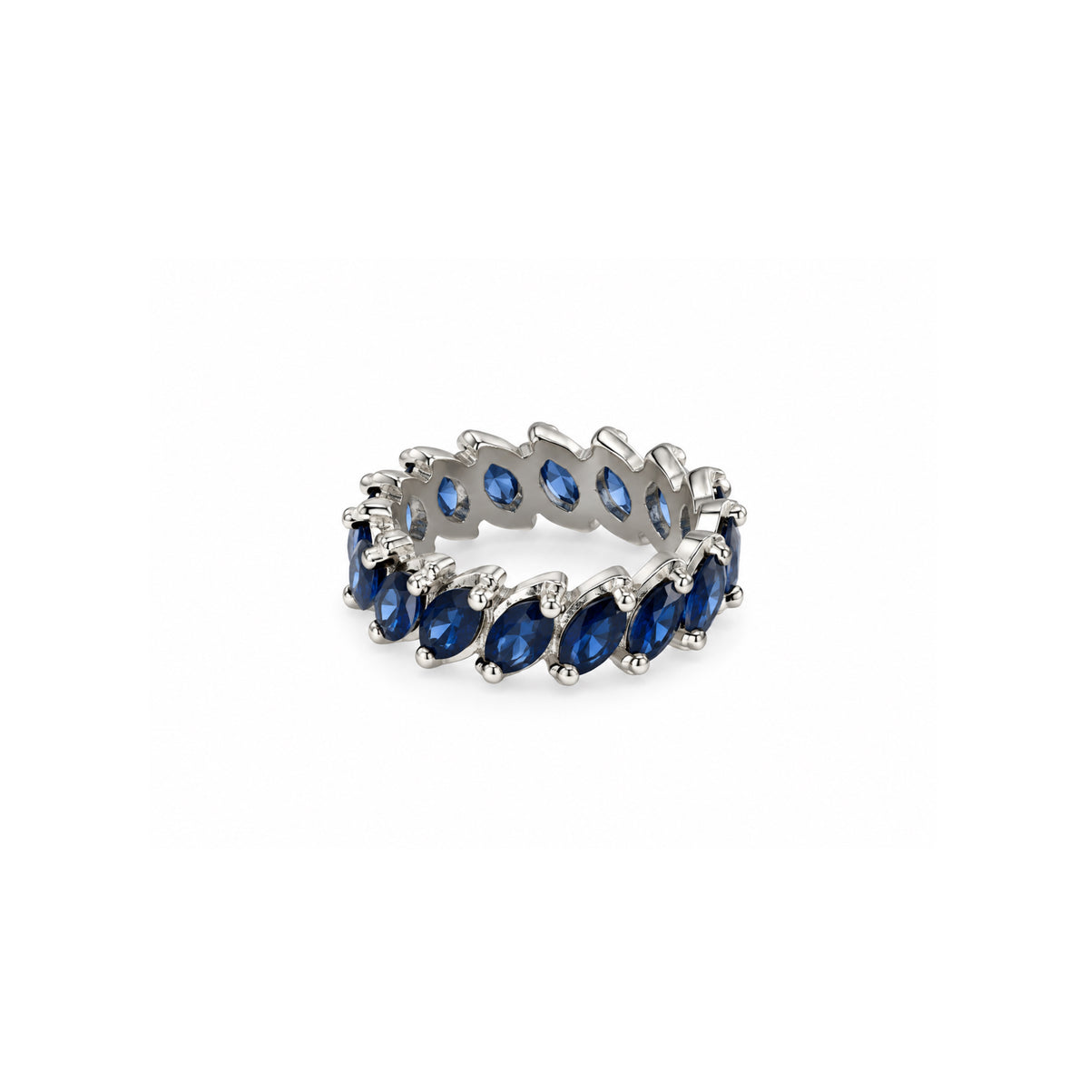 Anillo Esmeraldas Azules