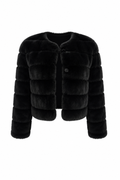 Abrigo Peluche Negro