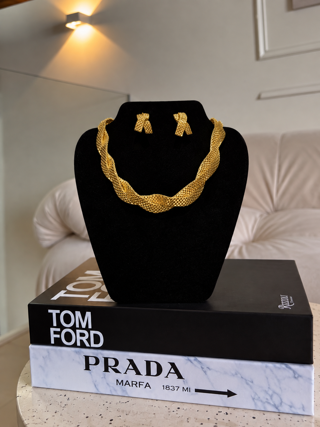 Collar Nudos Dorado