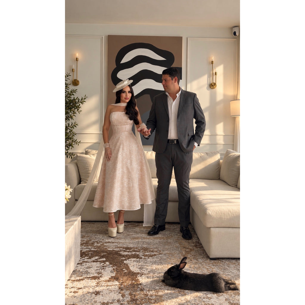 Vestido Encaje Kimy Renta
